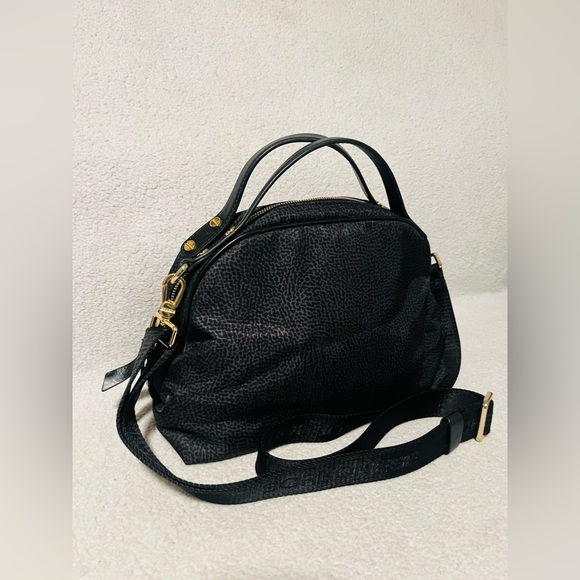 Borbonese Redwall Black Crossbody Bag - Picture 4 of 15
